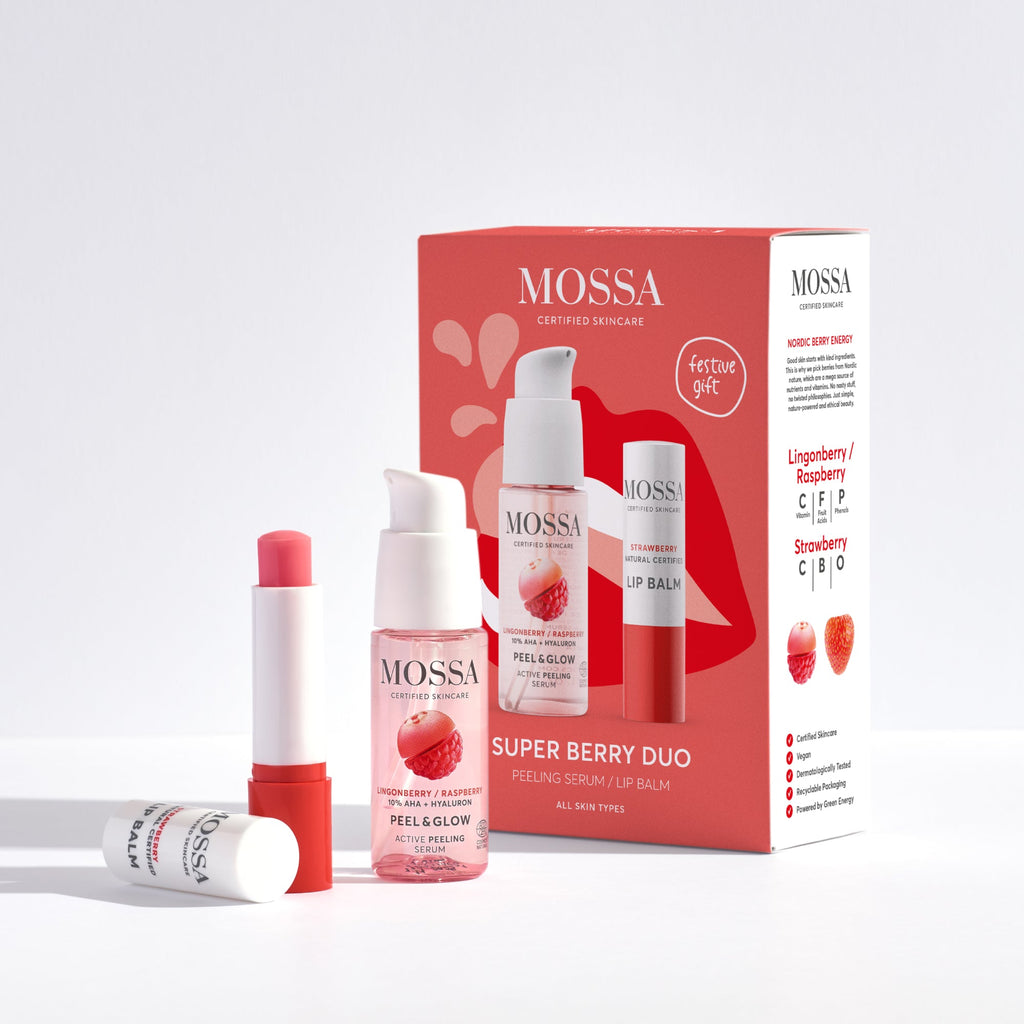 ✨Coffret Soin Visage MOSSA – Sérum Peeling & Baume à Lèvres