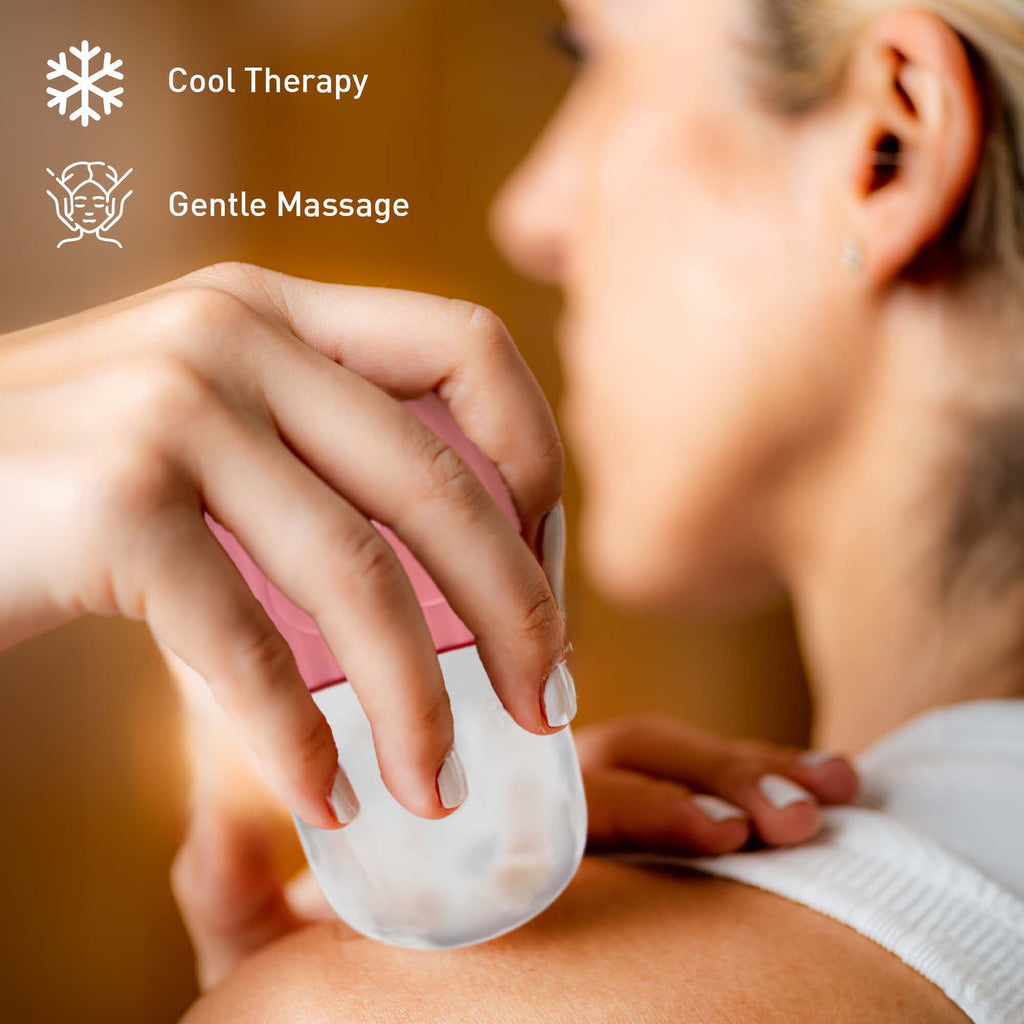 Rouleau de Massage Glacé & Brosse Nettoyante Visage 2-en-1