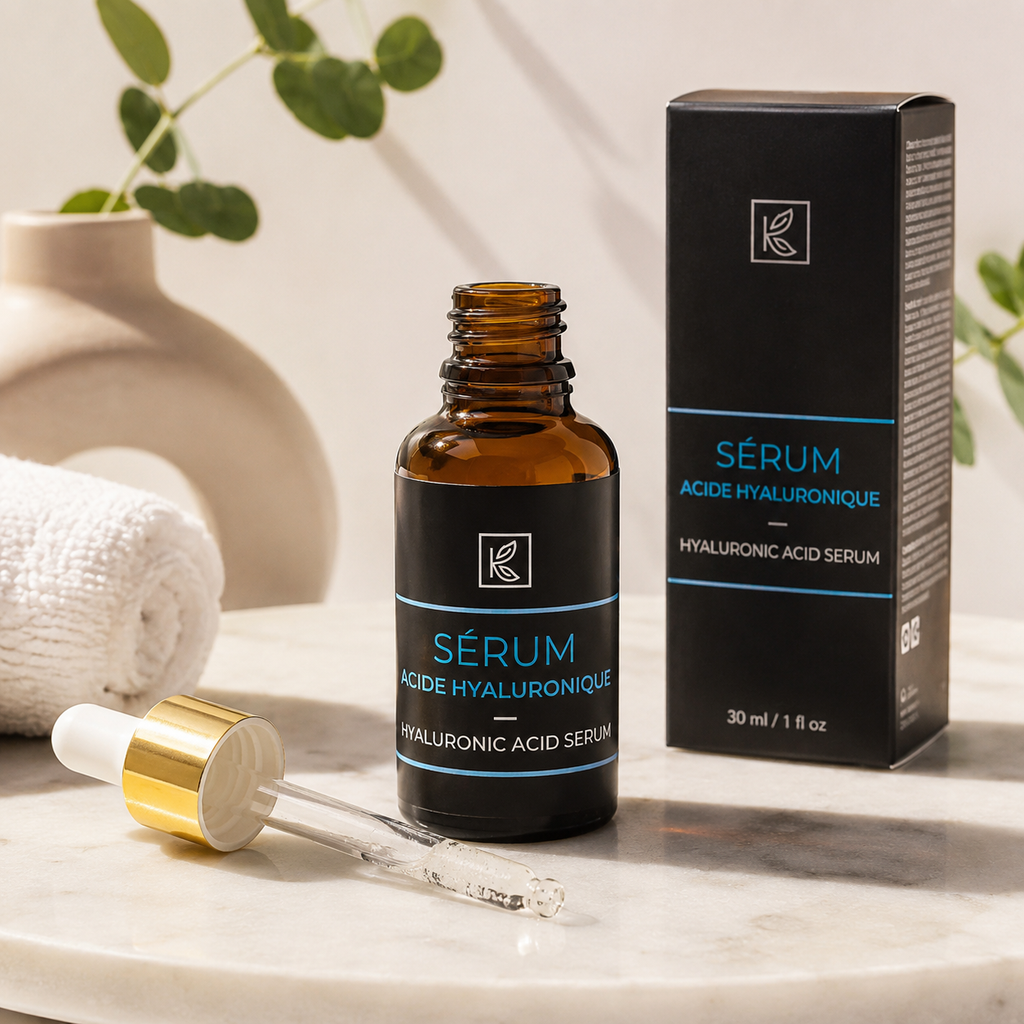 ✨ Sérum Hydratant à l’Acide Hyaluronique & Aloe Vera Bio – 30 ml