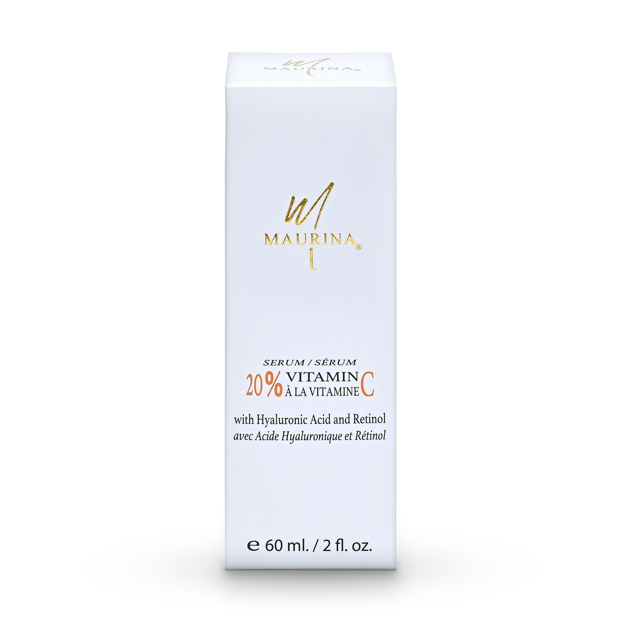 Sérum Visage Vitamine C 20% – Acide Hyaluronique & Rétinol❄️✨